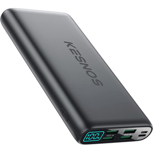 Kesnos Portable Charger 38800mAh, LCD Display Power Bank, 4 USB Outputs Battery Pack Backup, Dual Input USB-C Phone Charging Compatible with Samsung Galaxy/Pixel/Nexus/iPad