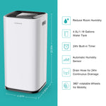 Load image into Gallery viewer, 70 Pints Home Dehumidifier for Space up to 4,500 Sq. Ft
